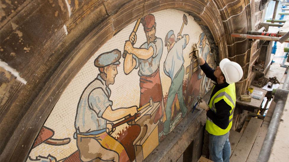 Rose Street Foundry mosaic