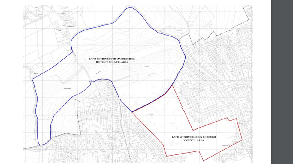 Map of the golf course