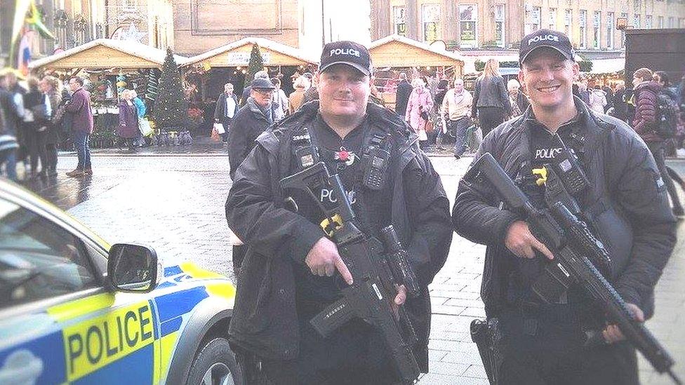 Armed officers