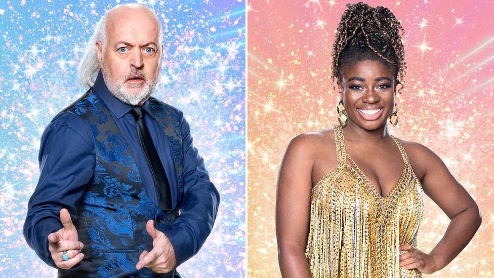 Bill Bailey and Clara Amfo