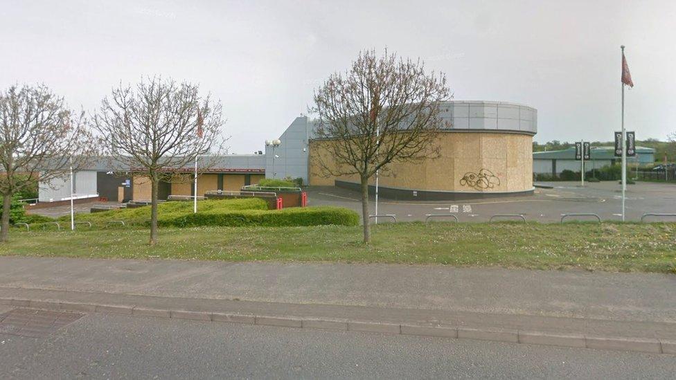 A former car dealership on Thurmaston Lane, in Leicester