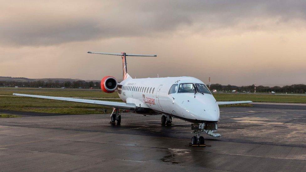 A Loganair passenger jet