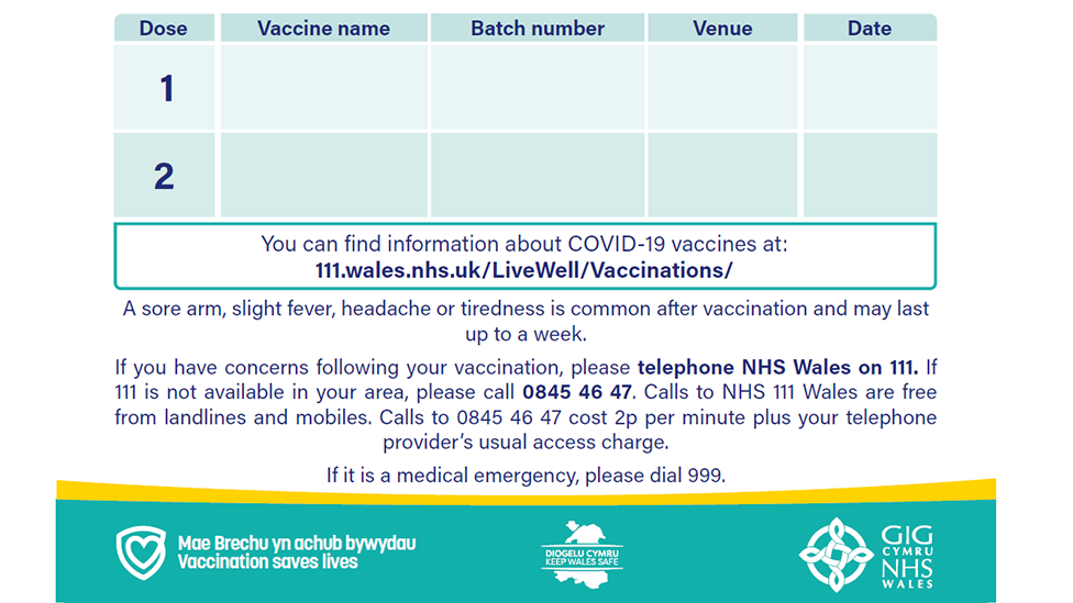 Vaccine card