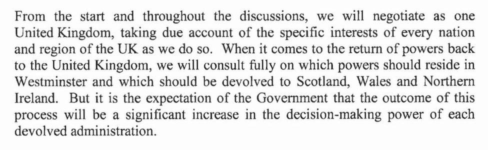 Extract from Article 50 letter