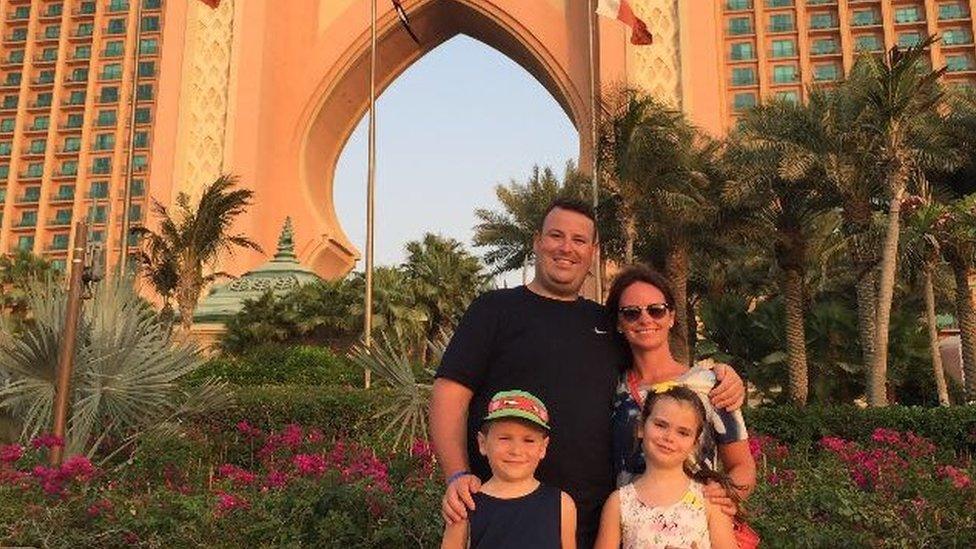 Mr Barclay's first trip to Dubai in September 2016