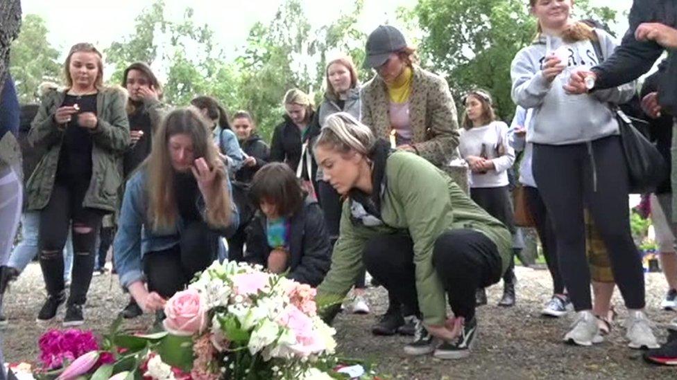 Backpacker vigil for Grace Millane, Queenstown