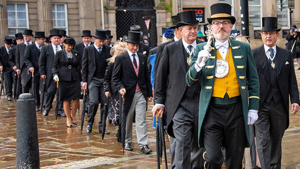 Procession of a guild