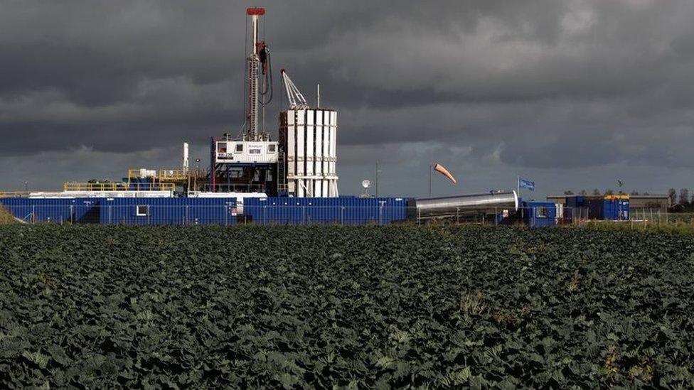 Cuadrilla shale fracking facility in Preston, Lancashire