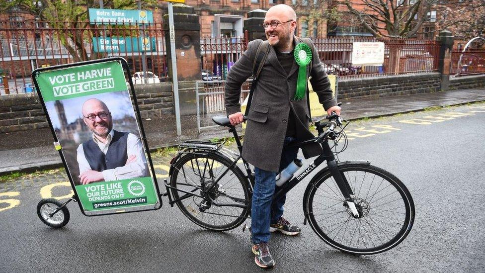 Harvie on his bike