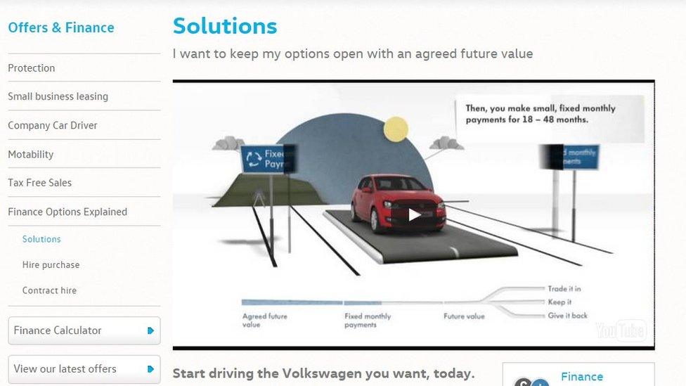 Volkswagen website