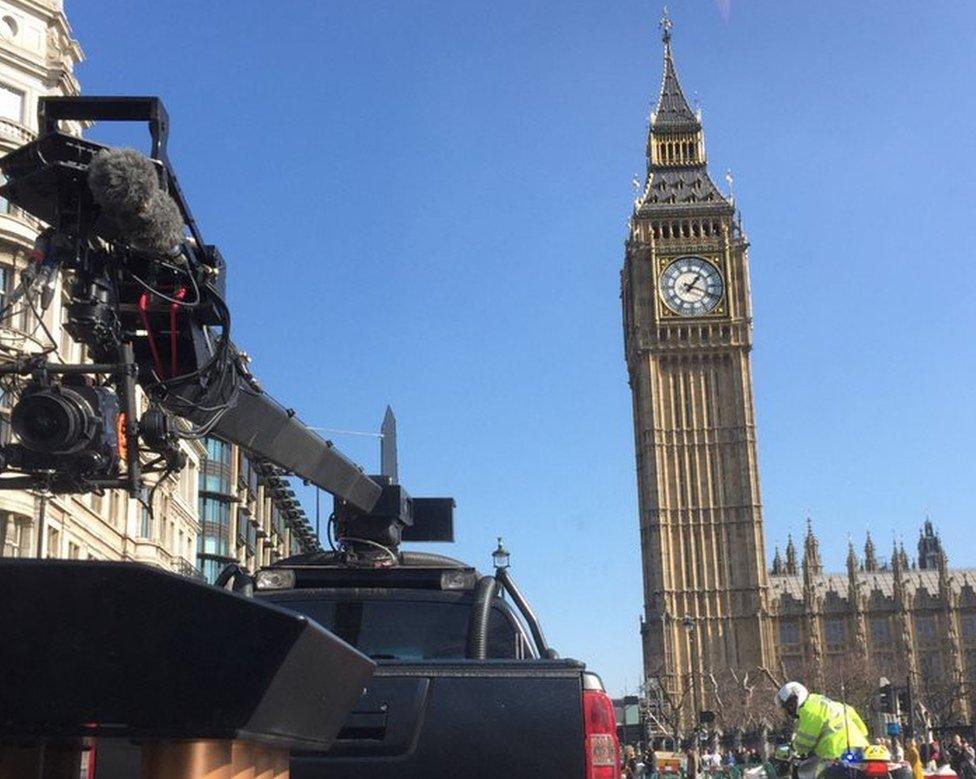 Matt LeBlanc in Parliament Square