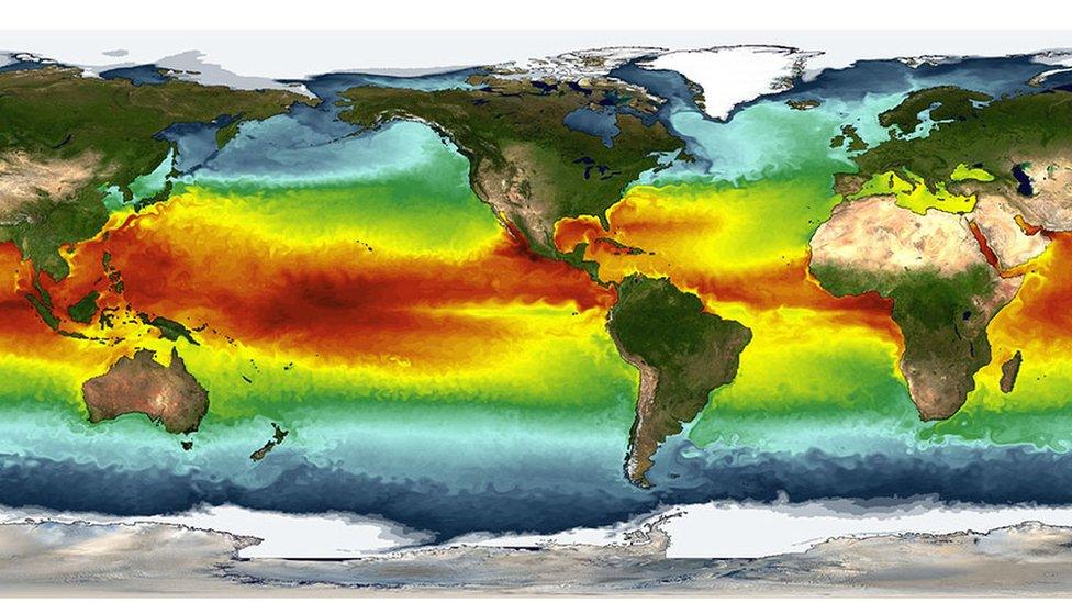 temperature map