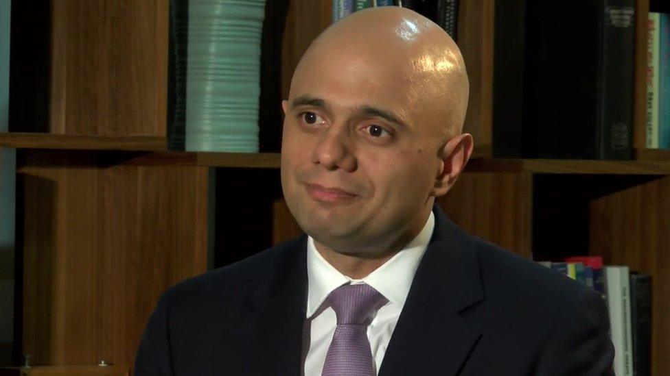 Business Secretary Sajid Javid