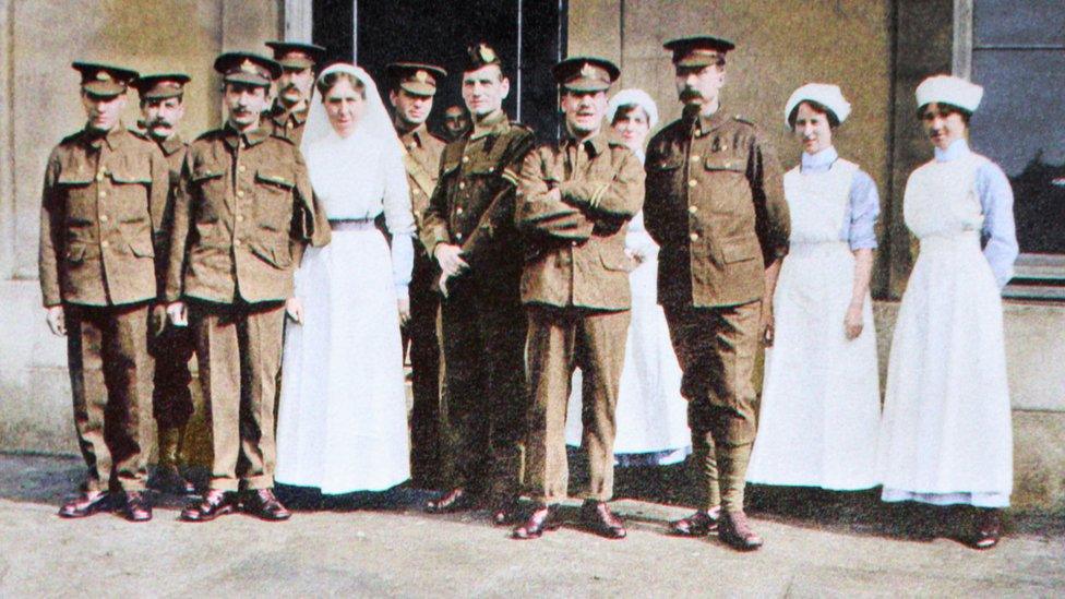 Nurses and soldiers