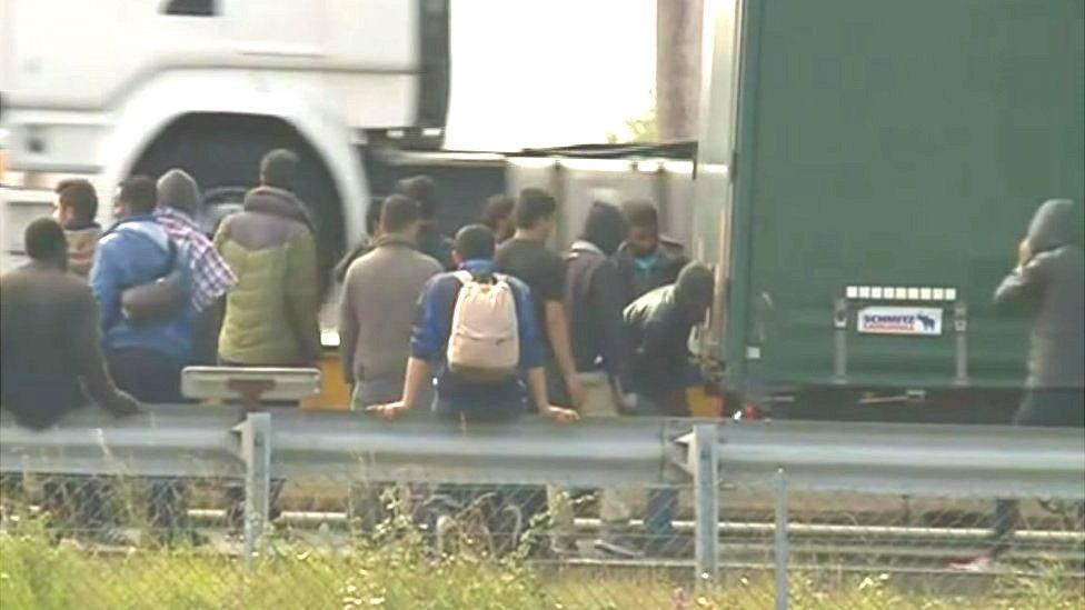 Migrants in Calais