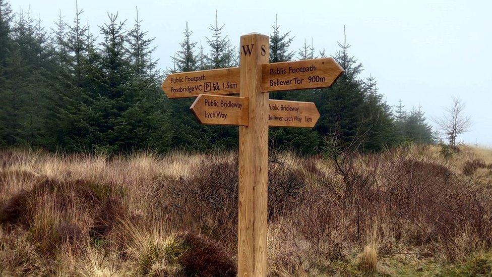 Sign at Bellever Forest