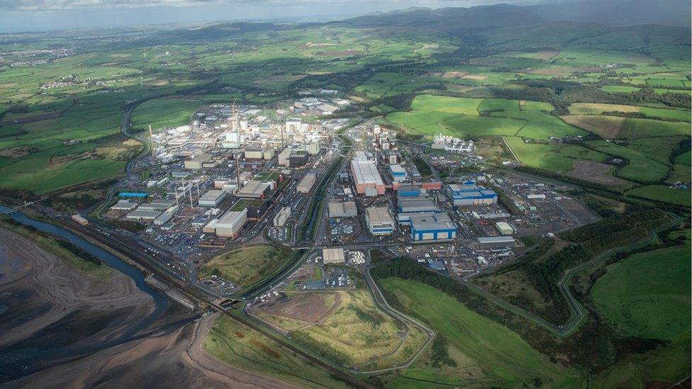 Aerial view of Sellafield