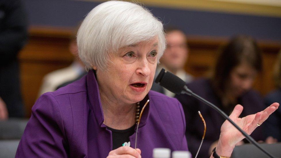 Federal Reserve Chair Janet Yellen testifies on Capitol Hill in Washington, Wednesday, Nov. 4, 2015.