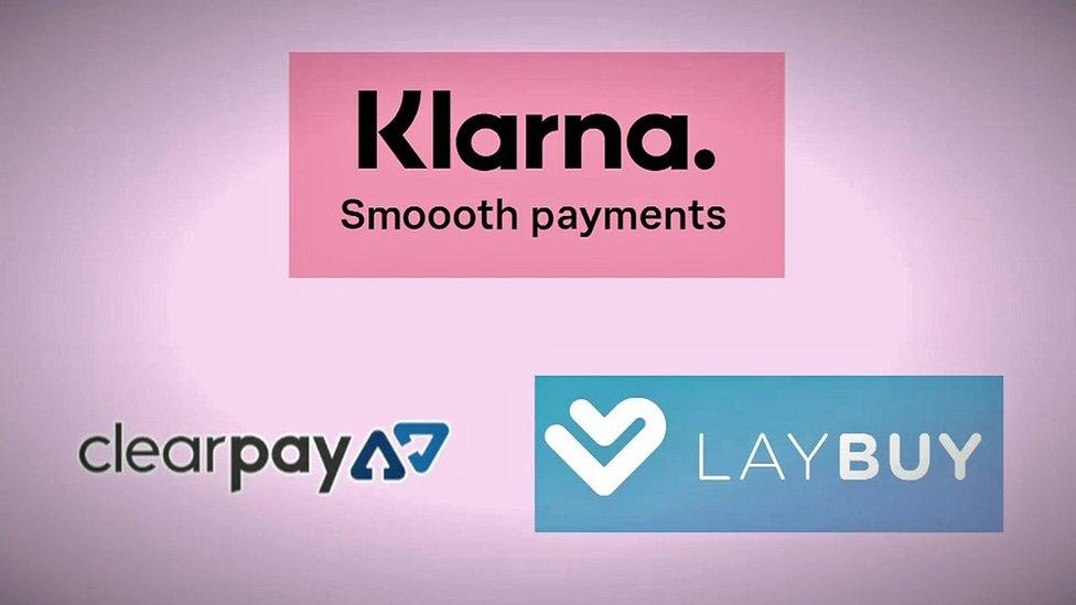 Klarna, ClearPay and Laybuy logos