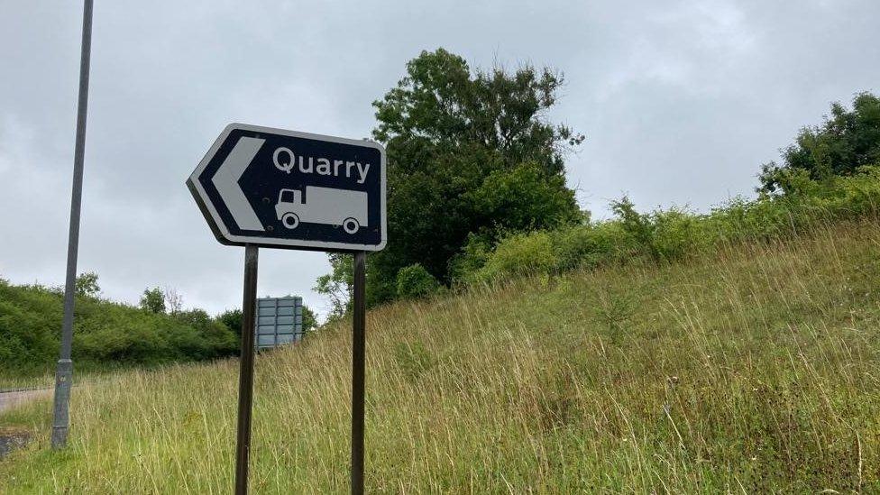 Quarry sign