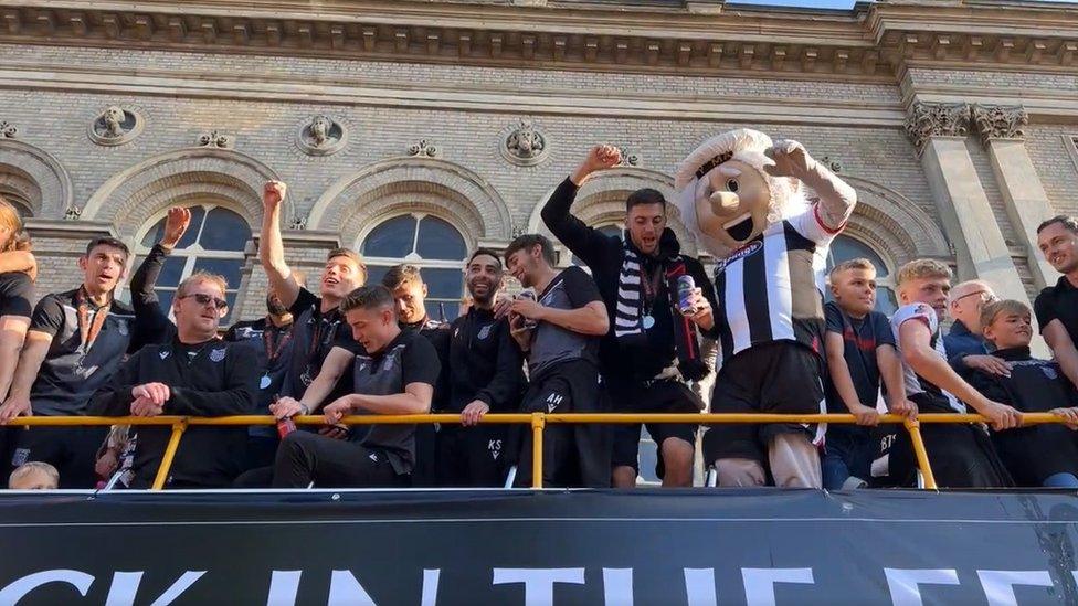 Grimsby Town open-top bus tour