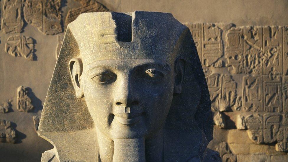 Colossal Head of Ramesses at Temple of Luxor