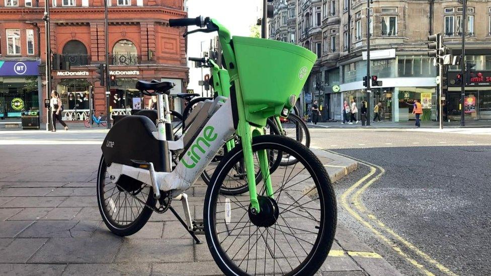 ebike left on Oxford Street