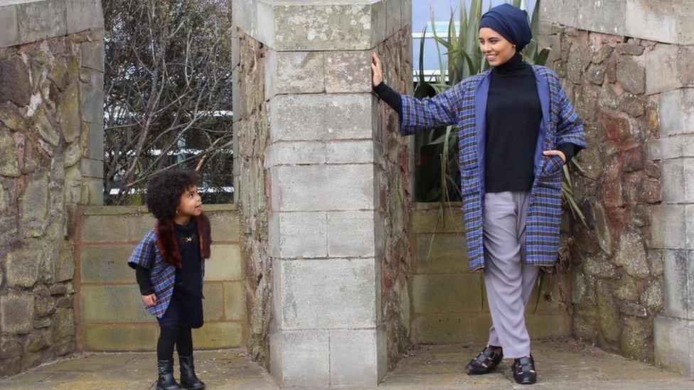 Haifa Shamsan and her daughter Mays