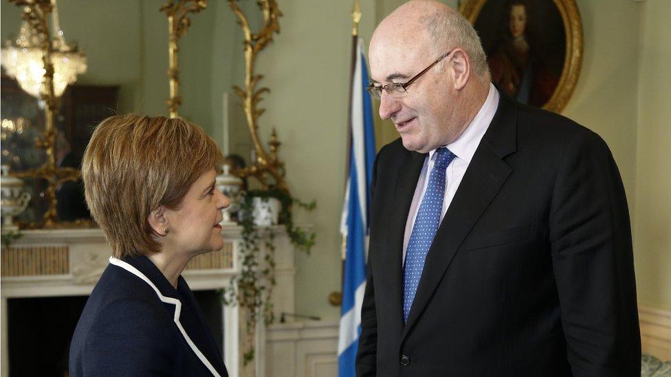 Nicola Sturgeon and Phil Hogan