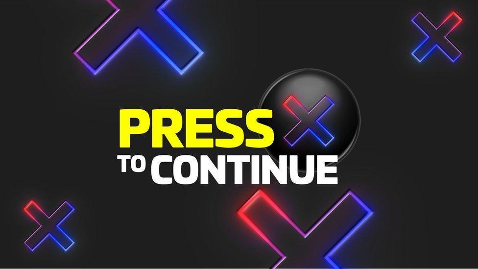 Press X to Continue logo