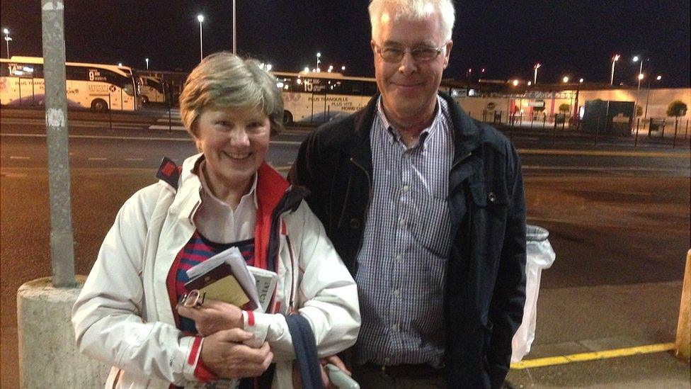 June and Lucas Foy, from County Cavan have travelled to France for the centenary of the Battle of the Somme