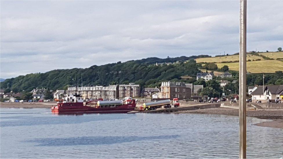 Tankers on a boat