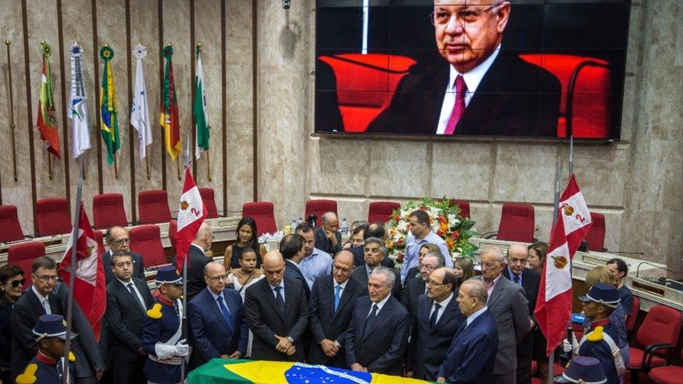 Judge Zavascki's funeral in Porto Alegre, Brazil, 21 Jan 2017