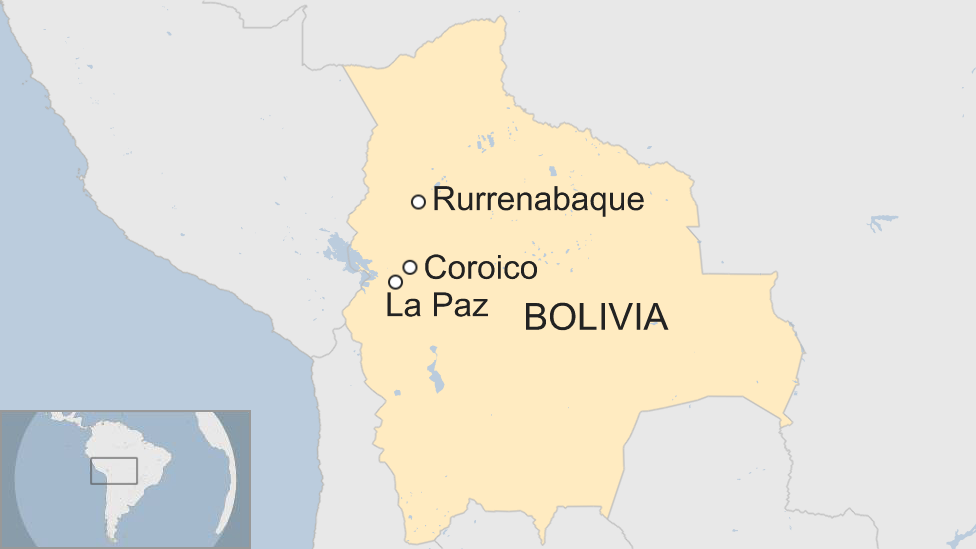 Map of Bolivia