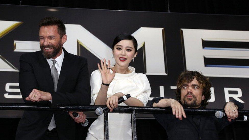 Fan Bingbing at an X-Men film press event