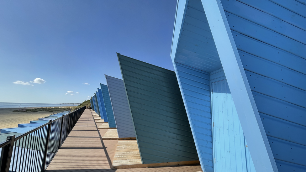 Lowestoft beach huts