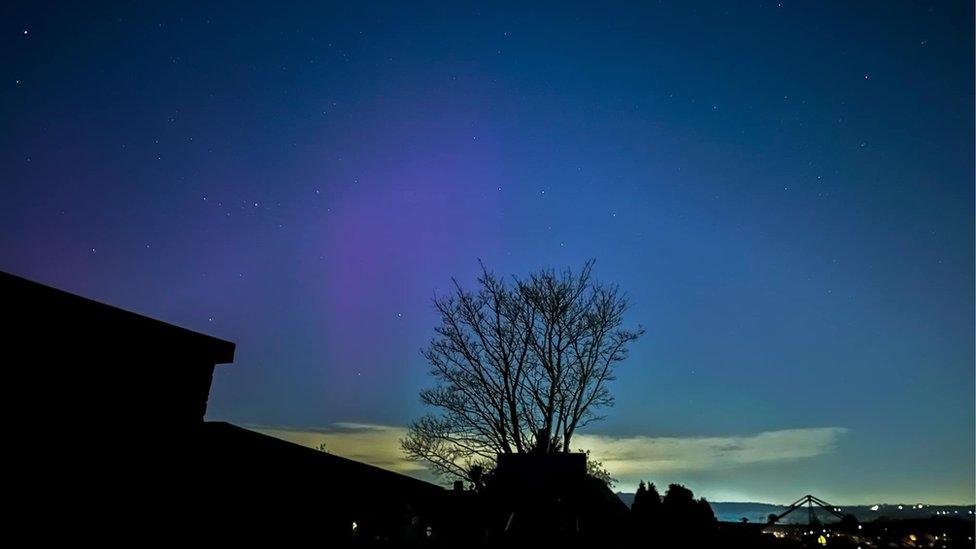 Northern lights over Newbold