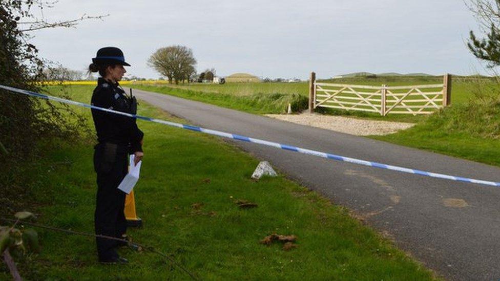 Cordoned off Old Buckenham