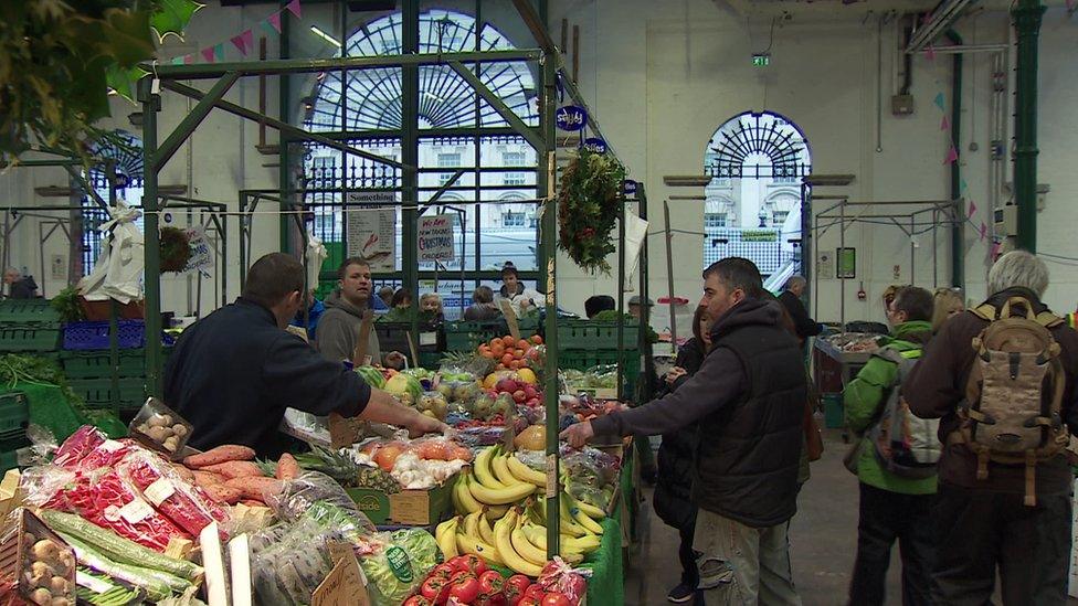 A busy St George's Market