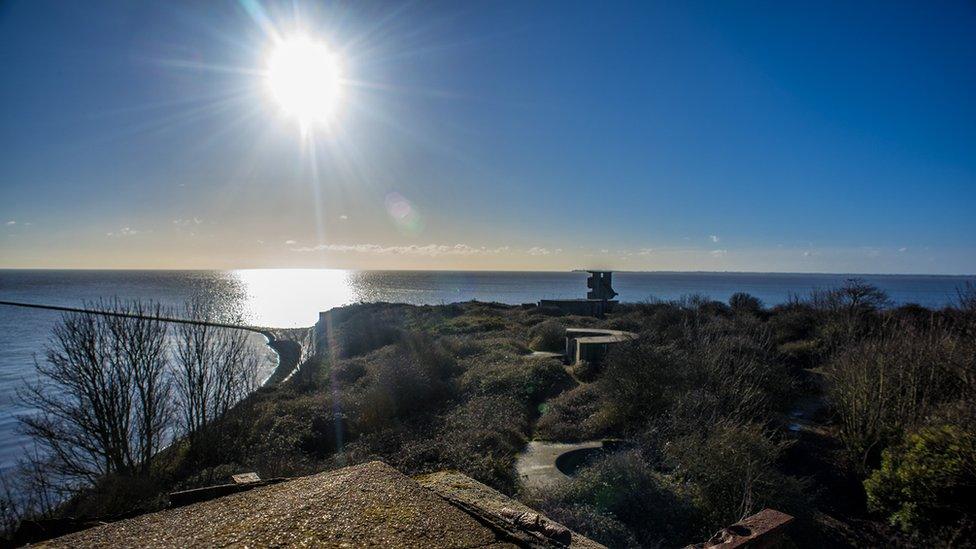 The view from the top of a fort