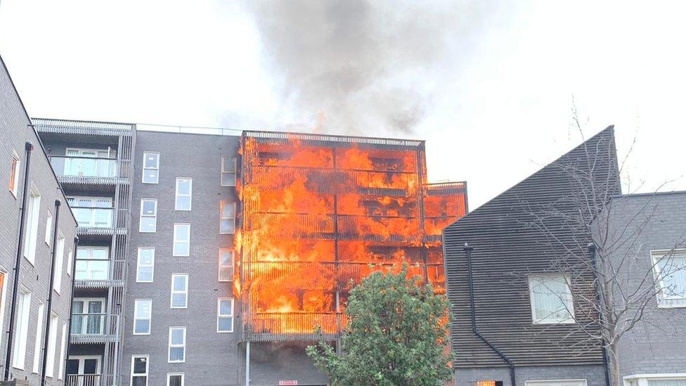 fire in barking