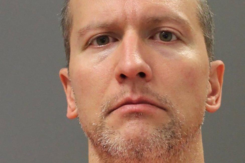 Derek Chauvin poses for an undated booking photograph taken after he was transferred from a county jail to a Minnesota Department of Corrections state facility