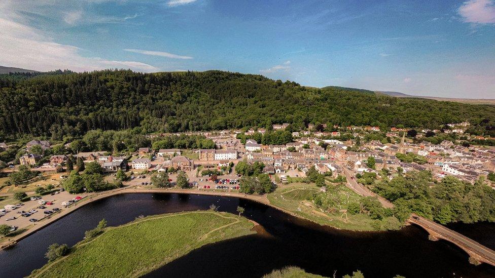 Drone image of Callander
