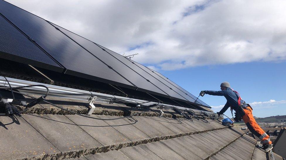 solar panel installation