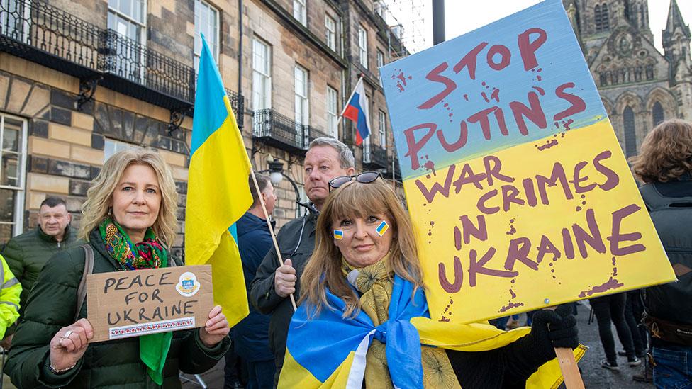 Protest in Edinburgh