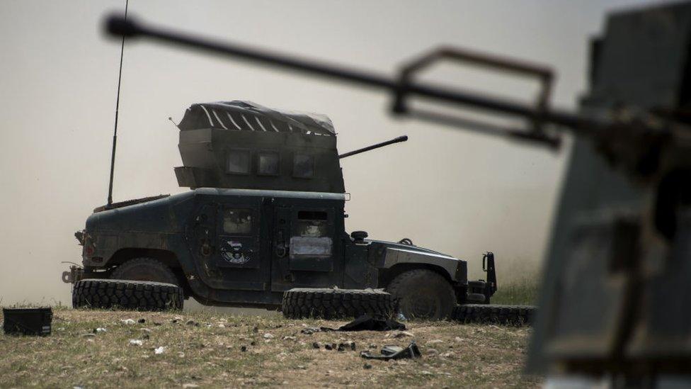 Iraqi Emergency Response Division (ERD) forces in western Mosul on 6 May 2017