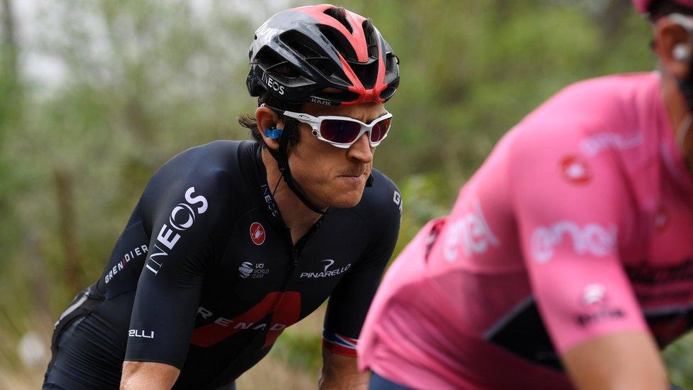 Geraint Thomas ar ei feic