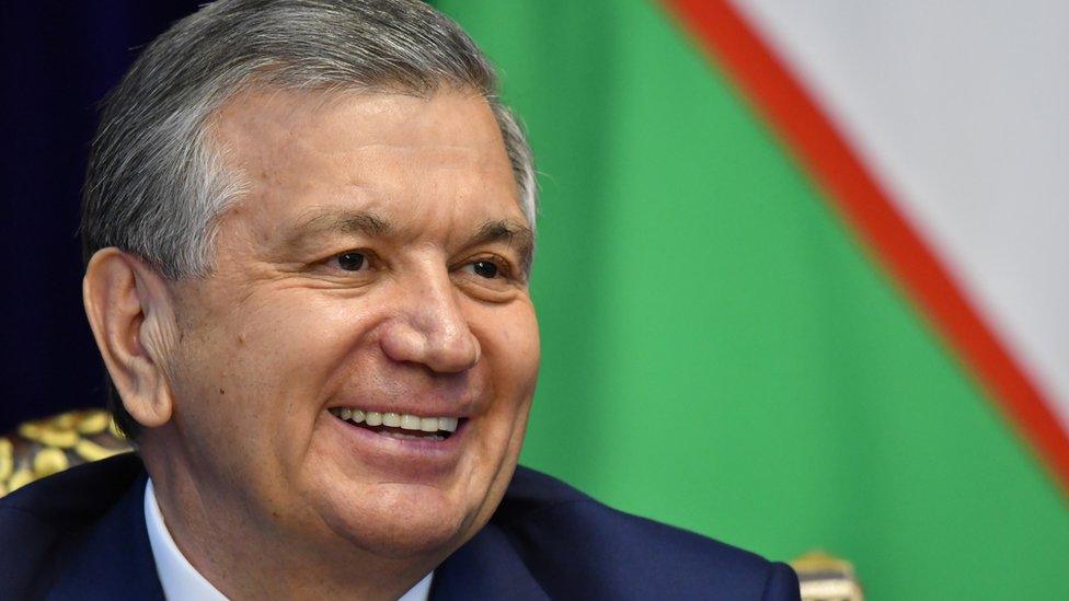 Uzbek President Shavkat Mirziyoyev