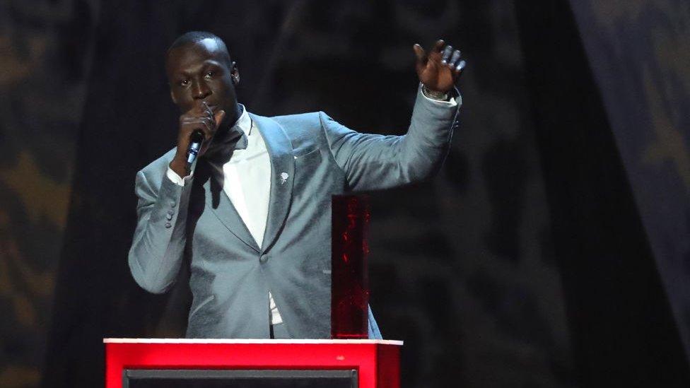 Stormzy at the Brit awards