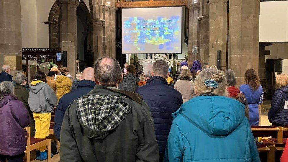 Vigil at St Andrew's Church in Keighley